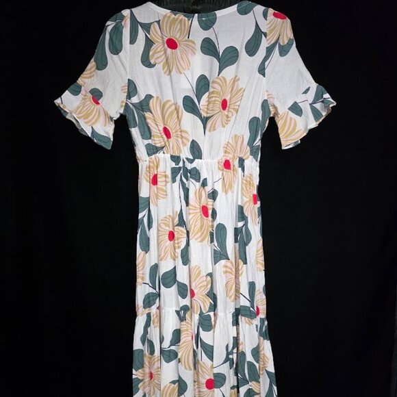 NWT Yvonne & Love Floral Midi Dress M - Picture 7 of 15